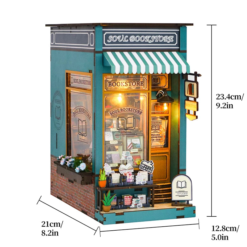 Miniature DIY 3D Book Nook Kit