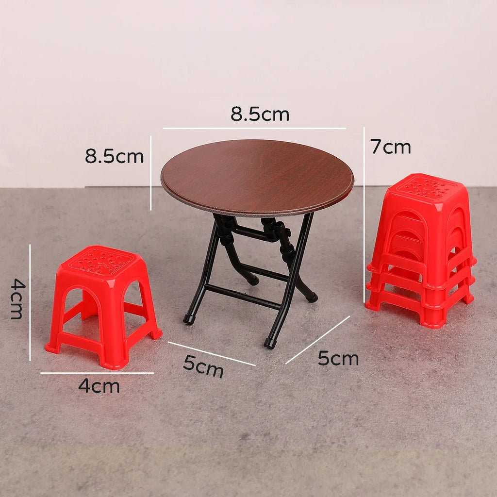 Miniature Vintage Table And Chair Set