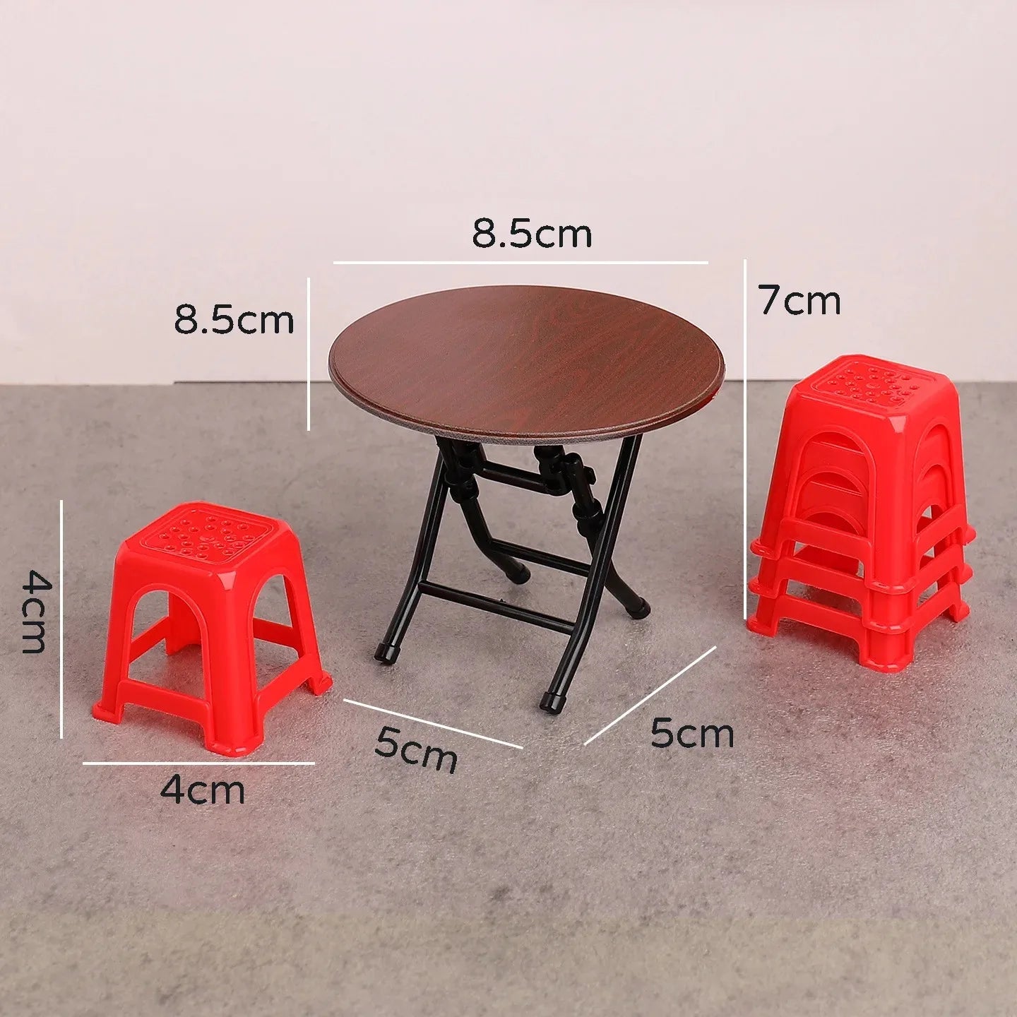 Miniature Vintage Table And Chair Set