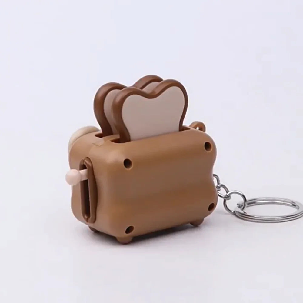 Cute Bread Maker Panda Creative Keychain Decompression Toy Accessories Exquisite Keychain Cartoon Gift
