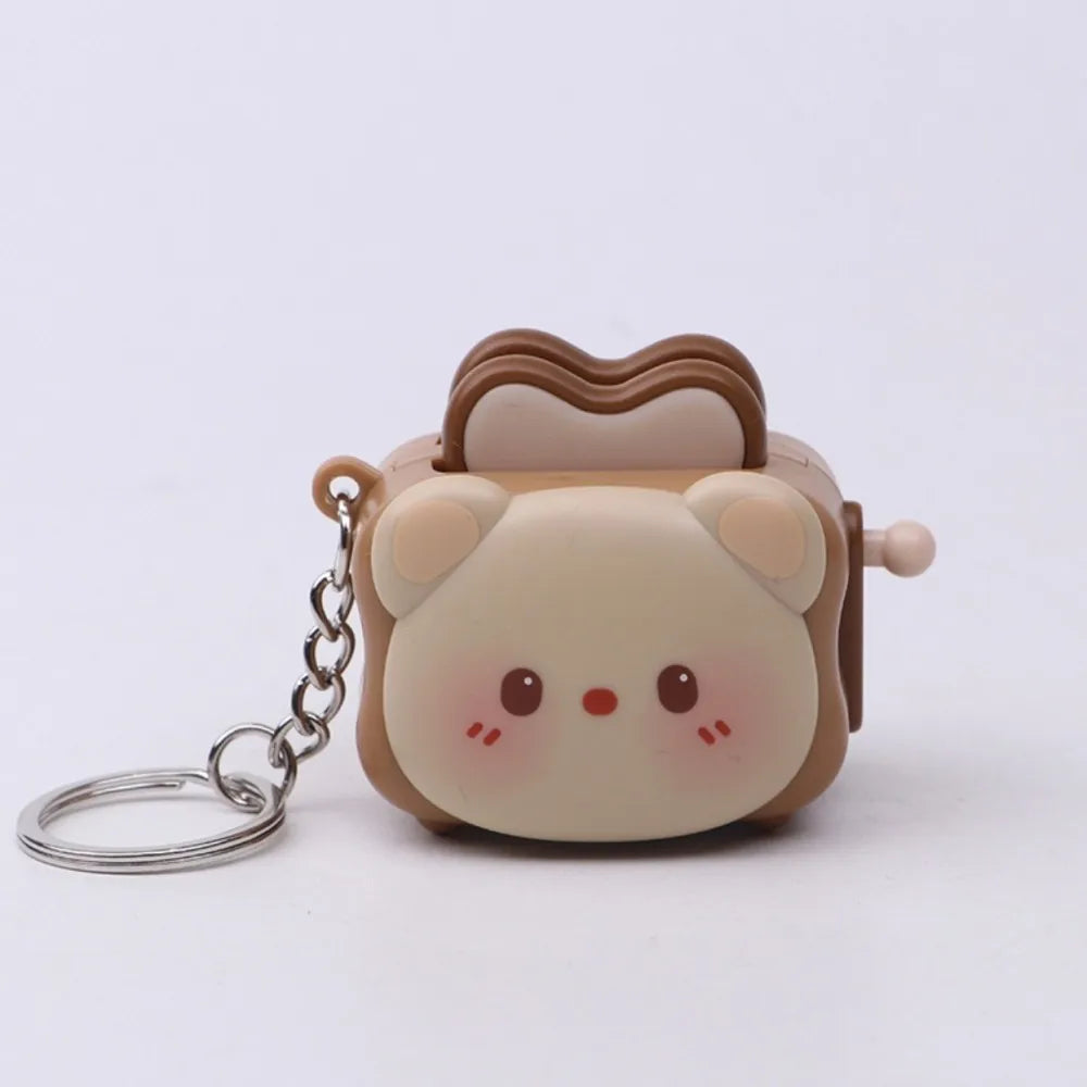 Cute Bread Maker Panda Creative Keychain Decompression Toy Accessories Exquisite Keychain Cartoon Gift