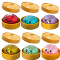 New 1-12pcs Glitter Dumpling Glitter Dumpling Squishy with Box Dumplings Sensory Squeeze Toy for Stress Relief