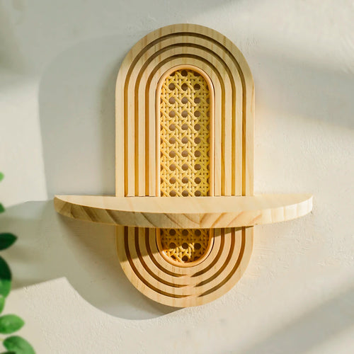 Boho Wooden Wall Shelves