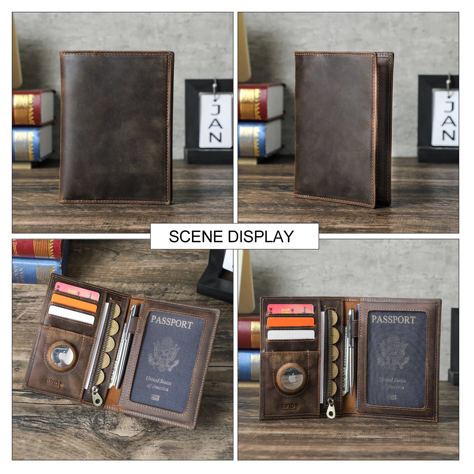 Leather Passport Wallet