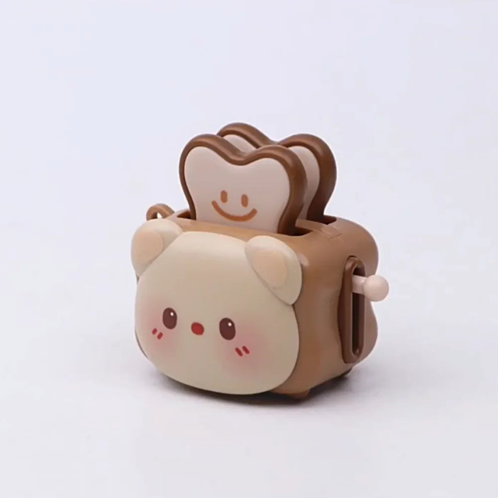 Cute Bread Maker Panda Creative Keychain Decompression Toy Accessories Exquisite Keychain Cartoon Gift