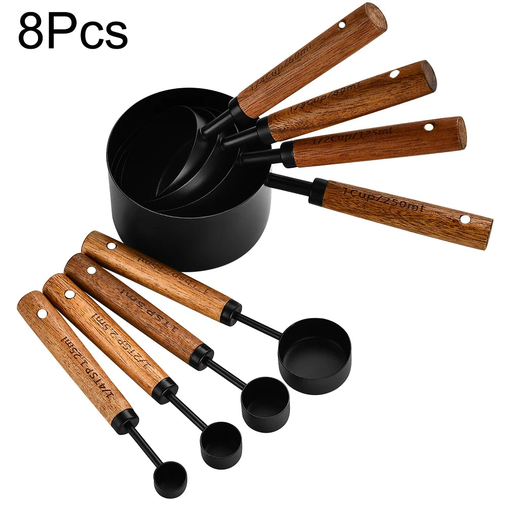 Wooden Handle Measuring Set