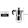 Classic Stovetop Moka Pot, Aluminum Espresso Maker with Replacement Parts, Cuban Coffee Maker for Home & Camping Use