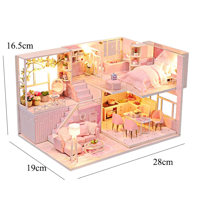 Miniature DIY 3D House Kit