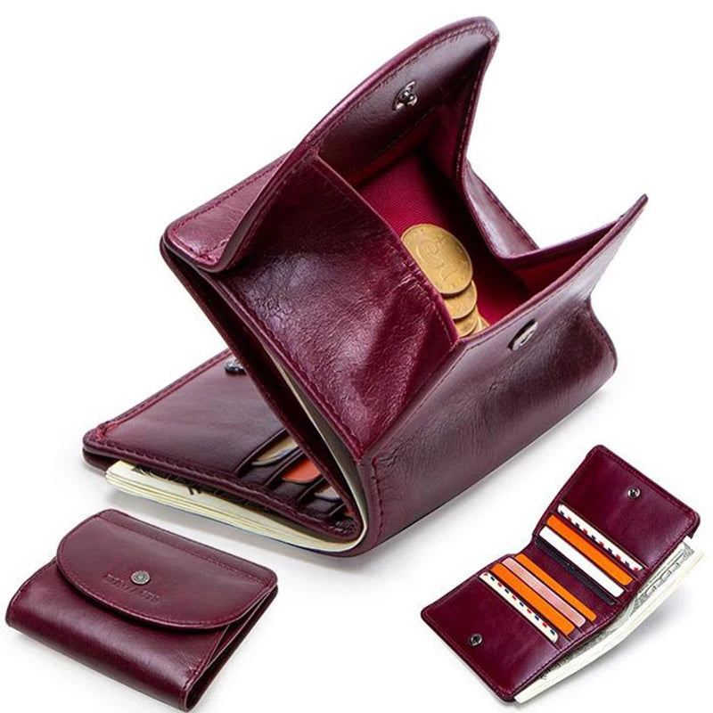 Leather Short Wallets