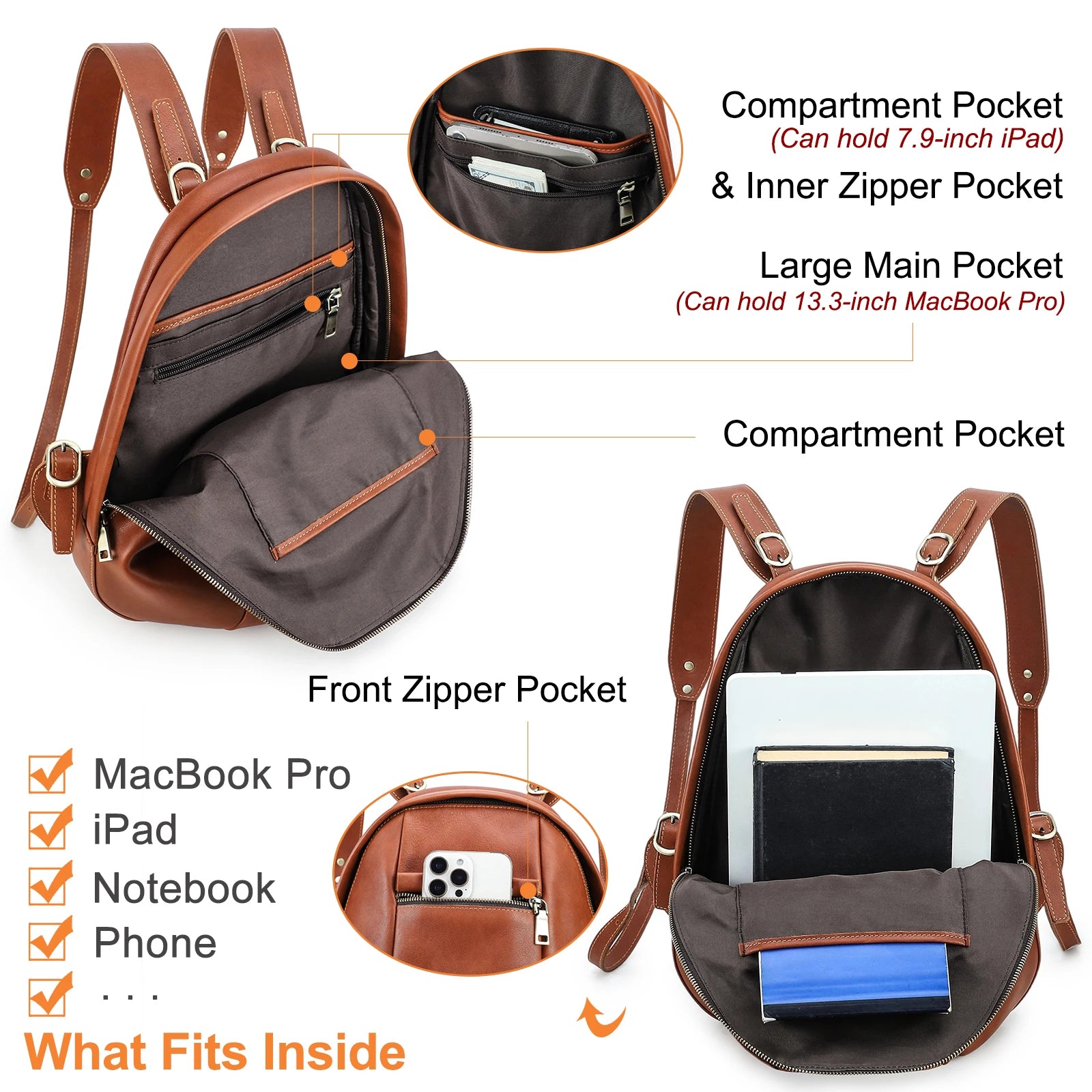 Leather Small Backpacks