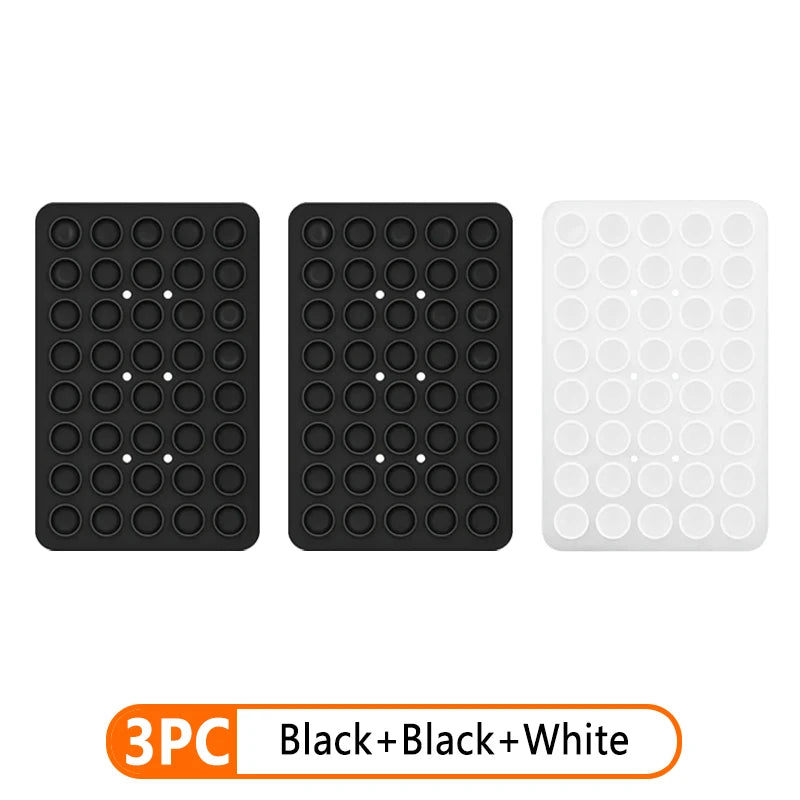 1-3pcs Double Sided Silicone Suction Cup Phone Case Detachable Stand Anti-Slip Mobile Phone Fixed Pad For Hands-Free Selfies