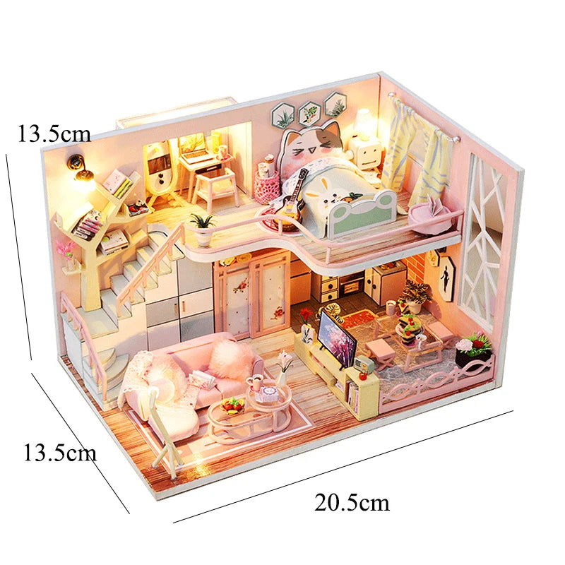 Miniature DIY 3D House Kit