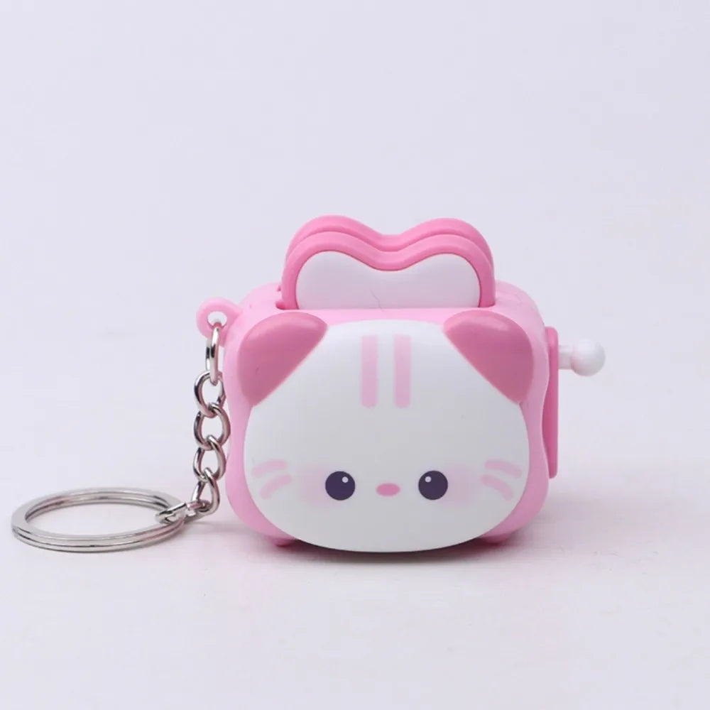 Cute Bread Maker Panda Creative Keychain Decompression Toy Accessories Exquisite Keychain Cartoon Gift