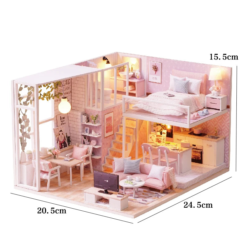 Miniature DIY 3D House Kit