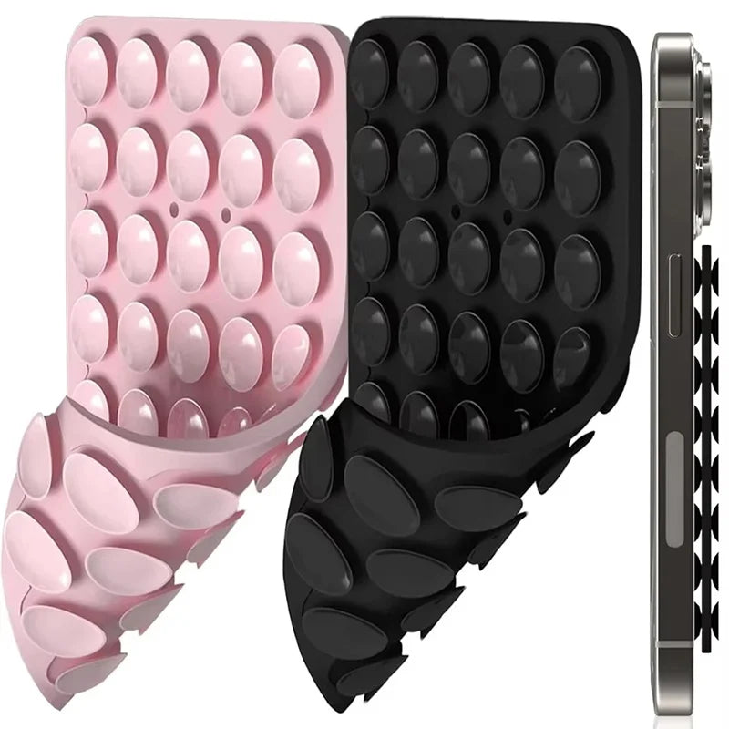 1-3pcs Double Sided Silicone Suction Cup Phone Case Detachable Stand Anti-Slip Mobile Phone Fixed Pad For Hands-Free Selfies
