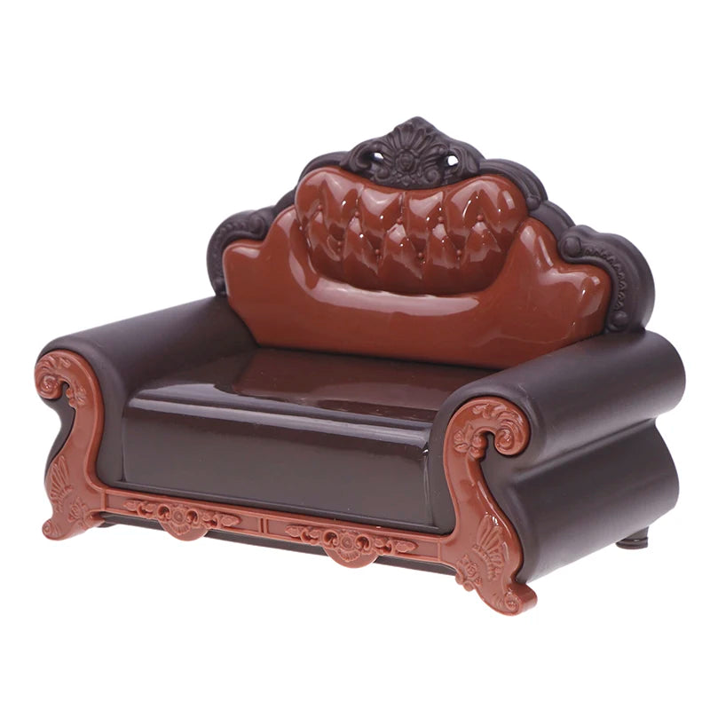 Miniature Sofa with Pillow Set