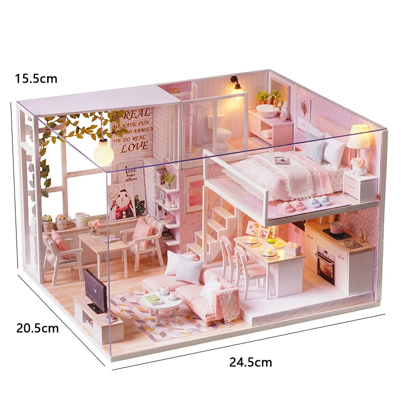 Miniature DIY 3D House Kit