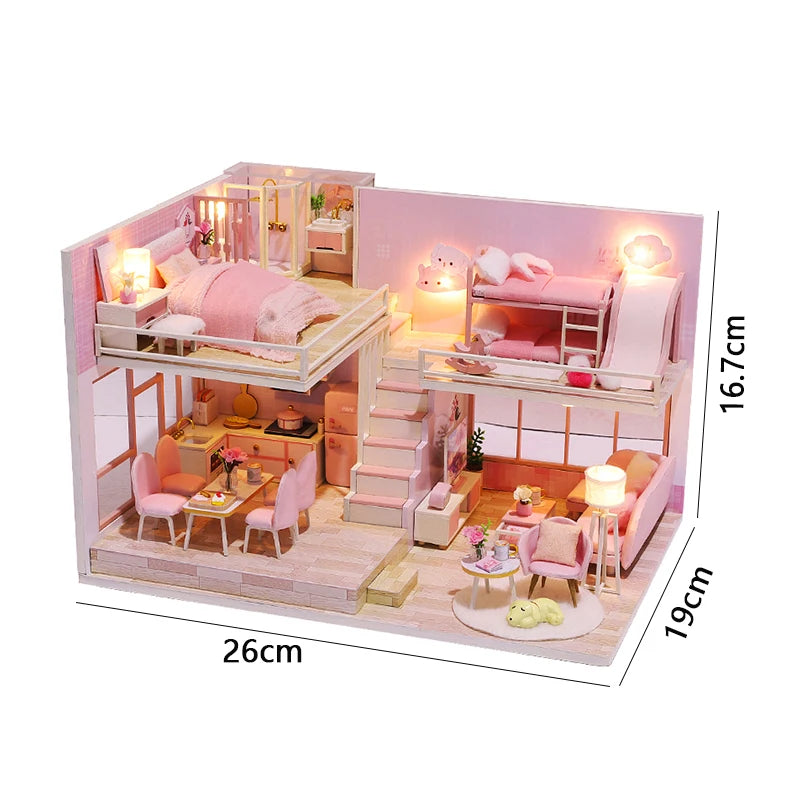 Miniature DIY 3D House Kit