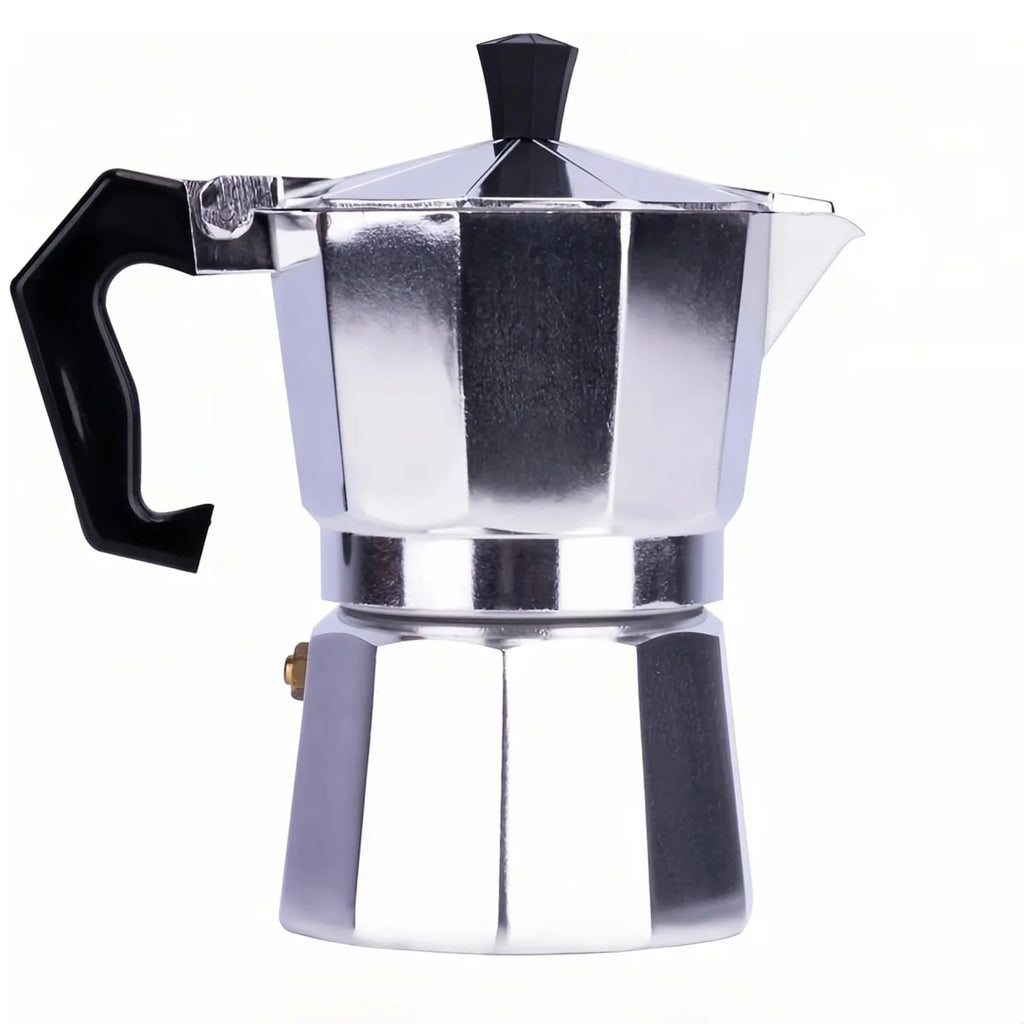 Classic Stovetop Moka Pot, Aluminum Espresso Maker with Replacement Parts, Cuban Coffee Maker for Home & Camping Use