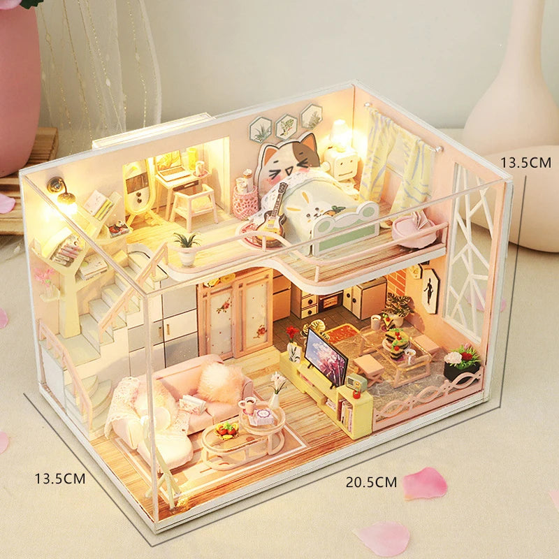 Miniature DIY 3D House Kit