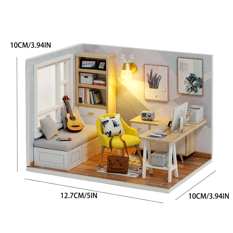 Miniature DIY 3D House Kit