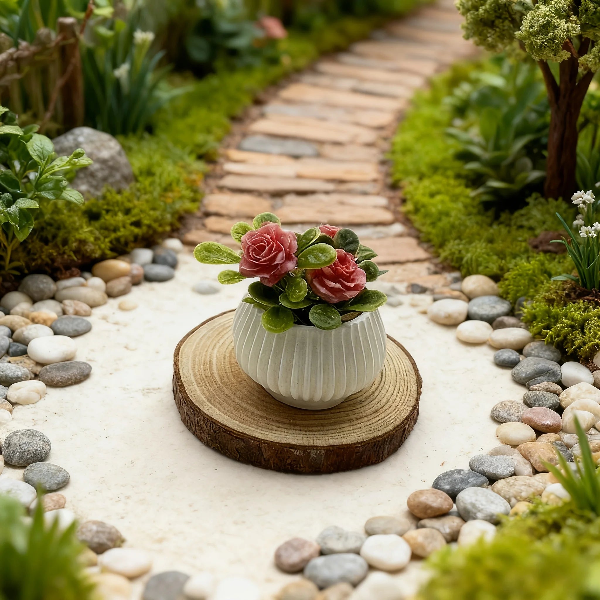 Miniature Rose Potted Plant